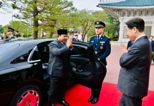 Tiba di Blue House, Presiden Prabowo Disambut Hangat Presiden Korea Lee Jae Myung