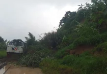 KA Ciremai Terhenti Total Akibat Longsor Bandung