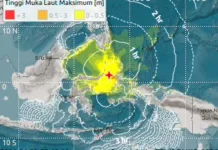 Gempa Magnitudo 7,6 Picu Tsunami di Halmahera Barat dan Bitung