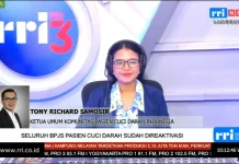 KPCDI Apresiasi Pemerintah Reaktivasi BPJS Pasien Cuci Darah