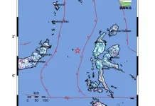 Gempa Magnitudo 5,4 Guncang Halmahera Barat Jumat Pagi