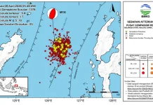 BMKG Catat Gempa Susulan di Maluku Utara Menurun