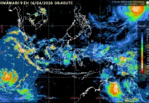 Prakiraan Cuaca Ibu  Kota Provinsi se-Indonesia, 17 April