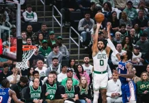 Celtics Hancurkan 76ers 123-91, Tatum dan Brown Tampil Gemilang