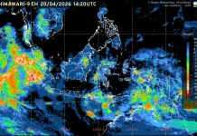 Prakiraan Cuaca Ibu Kota Provinsi se-Indonesia, 21 April