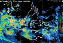 Prakiraan Cuaca Ibu Kota Provinsi se-Indonesia, 22 April
