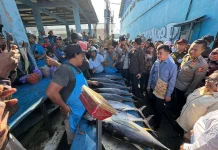 Wapres Tinjau Pelabuhan dan Pasar Ikan Klademak Sorong