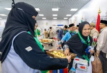Penerbangan Perdana Program “Makkah Route” dari Surabaya Berangkat ke Madinah