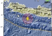 Gempa Magnitudo 2,3 Terjadi di Selatan Cilacap