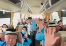Sebanyak 554 Calon Haji Asal Ponorogo Diberangkatkan ke Asrama Haji Surabaya