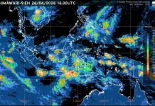 Prakiraan Cuaca Ibu  Kota Provinsi se-Indonesia, 27 April