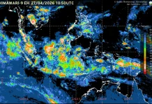 Prakiraan Cuaca Ibu Kota Provinsi se-Indonesia, 28 April