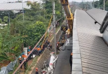 Situasi Terkini Stasiun Bekasi Timur, Proses Evakuasi Masih Berlanjut