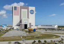 Perangkat Roket Artemis III Telah Tiba di Vehicle Assembly Building