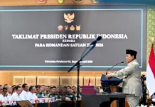 Presiden Prabowo Beri Taklimat kepada 1.500 Komandan TNI