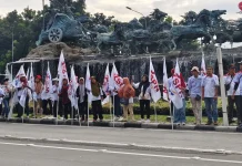 Mau Day 2026, Buruh Mulai Padati Kawasan Patung Kuda Jakarta