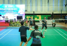 Korlantas dan Media Perkuat Silaturahmi lewat Bulutangkis