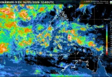 Prakiraan Cuaca Ibu  Kota Provinsi se-Indonesia, 17 Mei