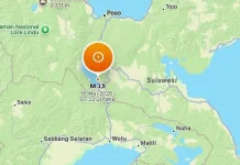 Gempa Magnitudo 3,9 Landa Luwu Utara