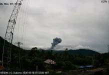 Gunung Dukono Erupsi, Warga Diimbau Waspadai Abu Vulkanik