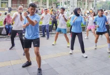 Kampanye Hidup Sehat, Horison Group Region Jakarta Gelar Fun Walk dan Body Combat