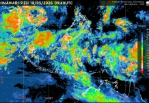 Prakiraan Cuaca Ibu Kota Provinsi se-Indonesia, 19 Mei