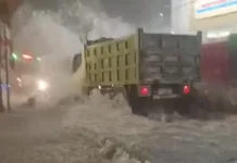 Luapan Dua Sungai Rendam Puluhan Rumah di Cepu, Blora, Jateng Minggu Malam