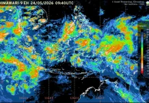 Prakiraan Cuaca Ibu  Kota Provinsi se-Indonesia, 25 Mei