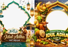 Twibbon Hari Raya Iduladha 2026 Gratis, Simak Link dan Cara Pakainya