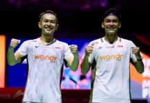 Menang Telak, Fajar/Fikri menuju Partai Final Singapore Open 2026