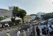 Persiapan Upacara Hari Lahir Pancasila Dimulai, Arus Kendaraan di Sekitar Kemlu No