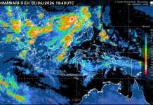 Prakiraan Cuaca Ibu Kota Provinsi se-Indonesia, 1 Juni