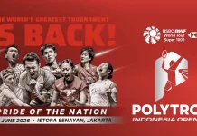 Simak Jadwal dan Siaran Langsung Pertandingan Indonesia Open 2026