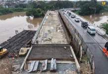 Pembangunan Jembatan Kemang Pratama Lampaui Target, Progres Tembus 92,91 Persen
