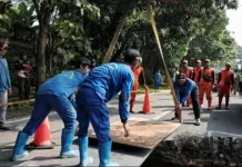 Arus Lalu Lintas Lenteng Arah Depok Mulai Dibuka Bertahap