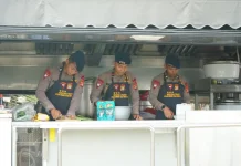 Bantu Korban Kebakaran Pasar Jiung, Brimob Kerahkan Kendaraan Dapur Lapangan