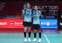 Indonesia Open 2026 : Fadia/Tiwi Singkirkan Ganda Putri Ranking Tiga Dunia