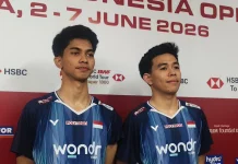 Grogi di Laga Pembuka, Ali/Devin Takluk dari Wakil Taiwan