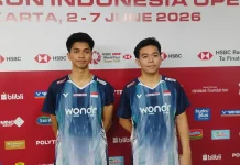 Pebulu Tangkis Muda Faathir/Devin Gugur di Babak Pertama Indonesia Open 2026