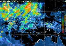 Prakiraan Cuaca Ibu Kota Provinsi se-Indonesia, 4 Juni