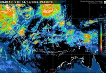Prakiraan Cuaca Ibu Kota Provinsi se-Indonesia, 5 Juni