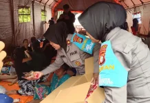 Polres Jakpus Berikan Trauma Healing-Bantuan ke Korban Kebakaran