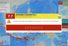 BMKG Akhiri Peringatan Tsunami Pascagempa M7,7 Filipina