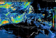 Prakiraan Cuaca Ibu Kota Provinsi se-Indonesia, 9 Juni