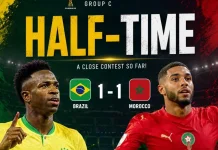 Sengit Piala Dunia 2026! Brasil Vs Maroko Imbang Babak Pertama