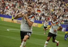 Sempat Dikejutkan Gol Balasan, Jerman Tutup Babak Pertama Unggul 3-1