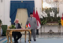 Presiden Prabowo Sambut Kedatangan Presiden Jerman di Istana Merdeka Jakarta