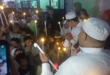 Warga Bekasi Sambut Tahun Baru Hijriah dengan Pawai Obor Elektrik