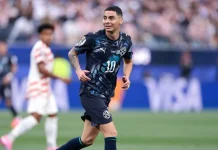 Tutupi Mulut, Almiron Jadi Pemain Pertama Kena Kartu Merah Aturan Baru IFAB
