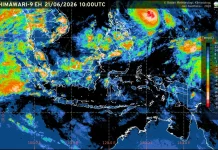 Prakiraan Cuaca Ibu  Kota Provinsi se-Indonesia, 22 Juni